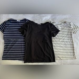 Smallshow Women's Nursing Tops (3 pack)
